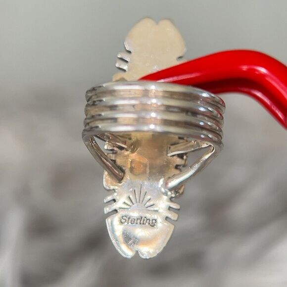 Sterling Multicolor Mosaic Stones Ring - Picture 8 of 10